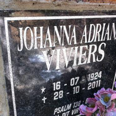 VIVIERS Johanna Adriana 1924-2011