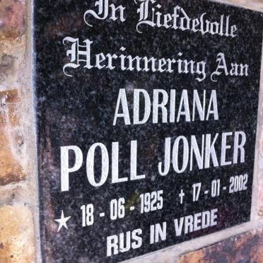 JONKER Adriana Poll 1925-2002