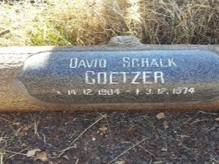 COETZER David Schalk 1904-1974