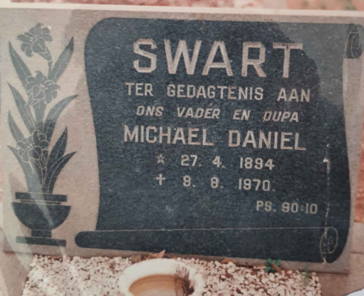 SWART Michael Daniel 1894-1970