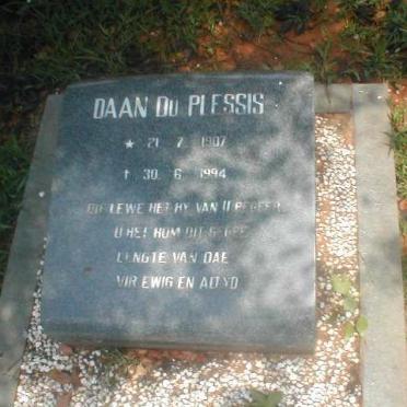 PLESSIS Daan, du 1907-1994