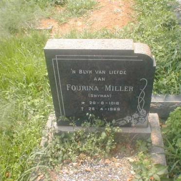 MILLER Fourina nee SNYMAN 1918-1969