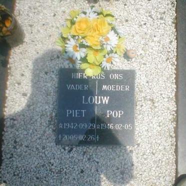 LOUW Piet 1942-2005 &amp; Pop 1946-