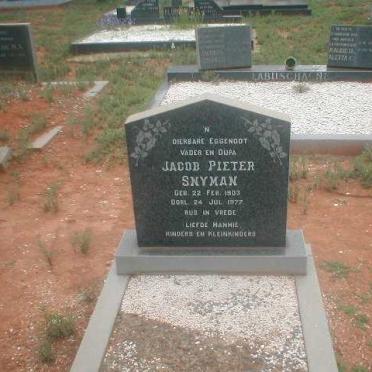 SNYMAN Jacob Pieter 1903-1977