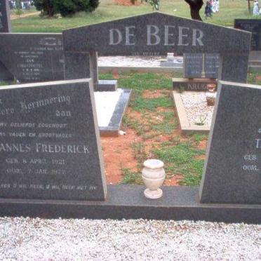 BEER Johannes Frederik, de 1921-1977 &amp;  Thelma 1924-1997