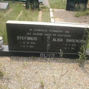 BUYS Stefanus 1893-1957 &amp; Alida Barendina COETZEE 189?-19?5