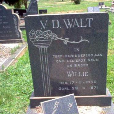 WALT Willie, van der 1950-1971