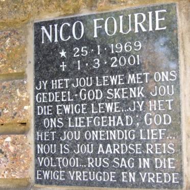 FOURIE Nico 1969-2001