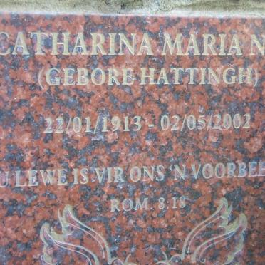 NEL Catharina Maria nee HATTINGH 1913-2002