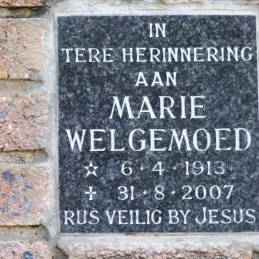 WELGEMOED Marie 1943-2007