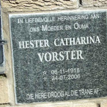 VORSTER Hester Catharina 1918-2006