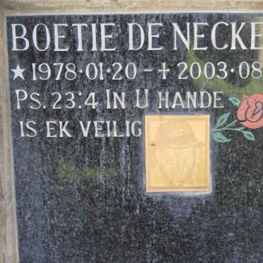 NECKER Boetie, de 1978-2003