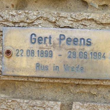 PEENS Gert 1899-1984