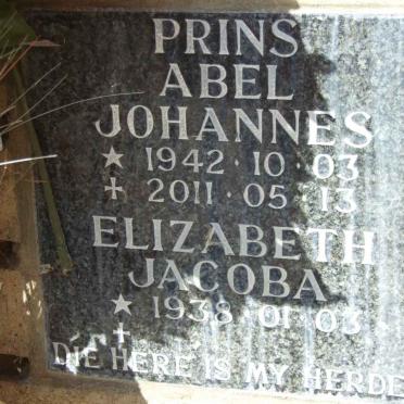PRINS Abel Johannes 1942-2011 &amp; Elizabeth Jacoba 1938-