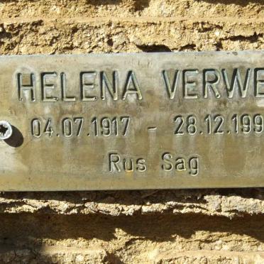 VERWEY Helena 1917-1996