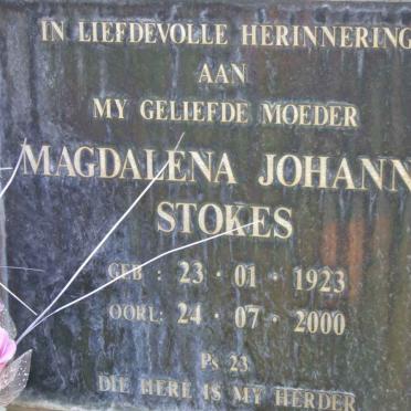 STOKES Magdalena Johanna 1923-2000