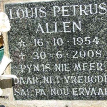 ALLEN Louis Petrus 1954-2008
