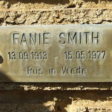 SMITH Fanie 1913-1977