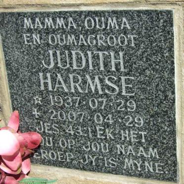 HARMSE Judith 1937-2007