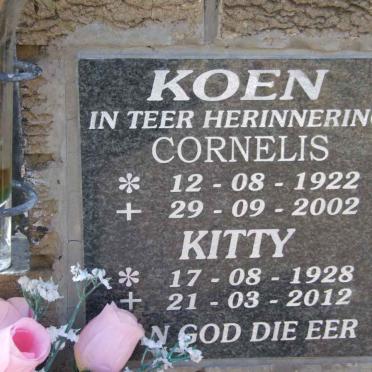 KOEN Cornelis 1922-2002 &amp; Kitty 1928-2012