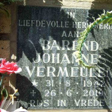 VERMEULEN Barend Johannes 1942-2010