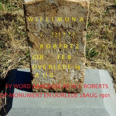 ROBERTZ Willimuna J. C? -1901