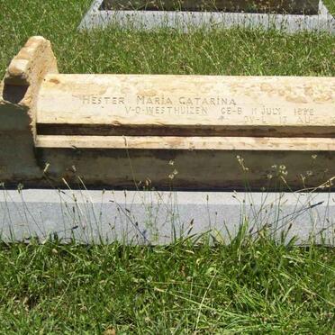 WESTHUIZEN Hester Maria Catarina, v.d. 1882-1901
