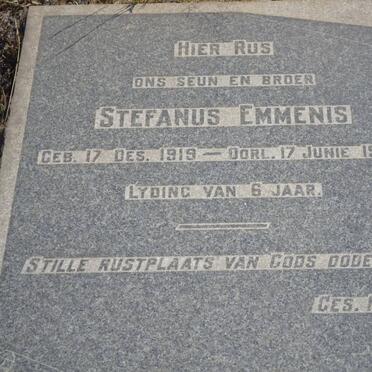EMMENIS Stefanus 1919-1943