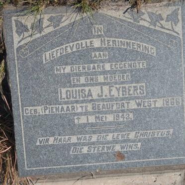 EYBERS Louisa J. nee PIENAAR 1866-1943
