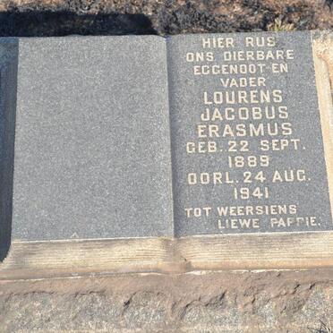 ERASMUS Lourens Jacobus 1889-1941