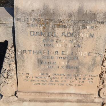 GREYLING  Daniel Adriaan 1892-1944 &amp; Catharina Elizabeth TRUTER 1897-1940