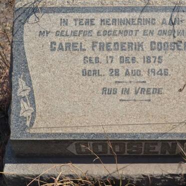 GOOSEN Carel Frederik 1875-1946