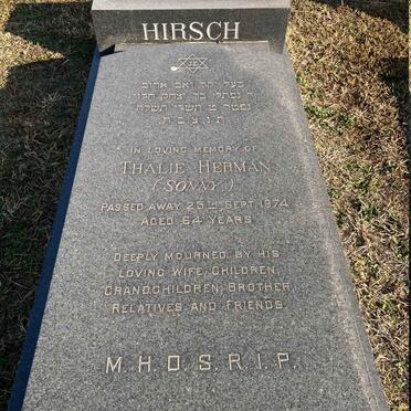 HIRSCH Thalie Herman -1974