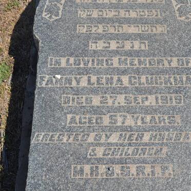 GLUCKMAN Fanny Lena -1919