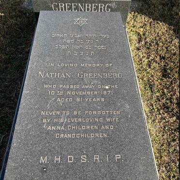 GREENBERG Nathan -1971