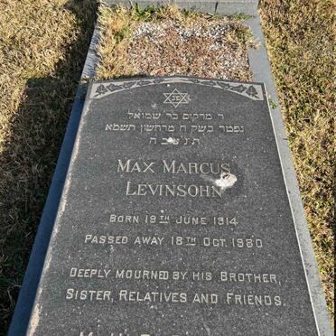 LEVINSOHN Max Marcus 1914-1980