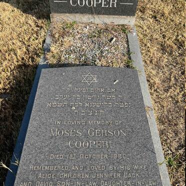 COOPER Moses Gerson -1980