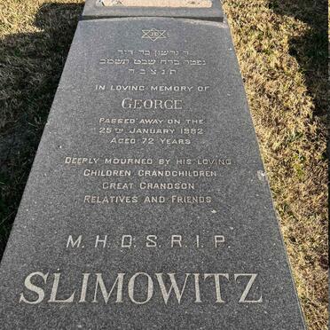 SLIMOWITZ George -1982