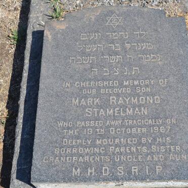 STAMELMAN Mark Raymond -1967