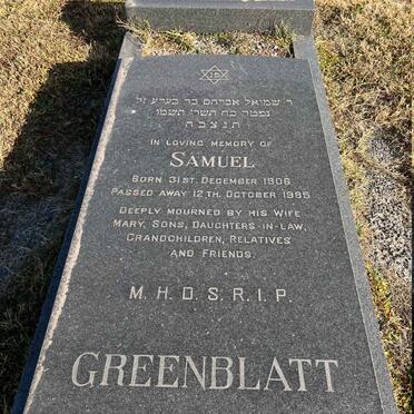 GREENBLATT Samuel 1906-1985