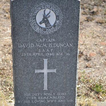 DUNCAN David McM. B. -1946
