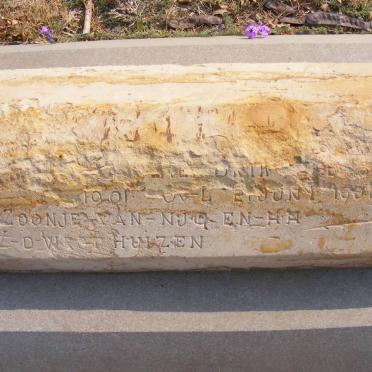 WESTHUIZEN C.J., v.d. 1901-1901
