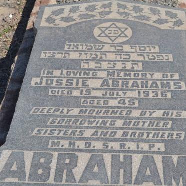 ABRAHAMS Jossie -1936