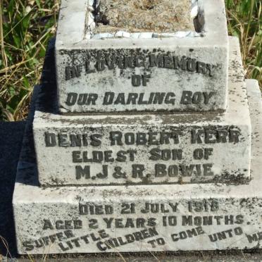 BOWIE Denis Robert Kerr -1916