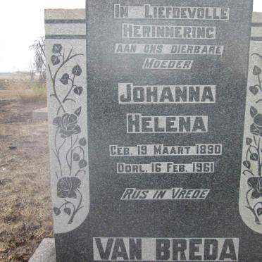 BREDA Johanna Helena, van 1890-1961