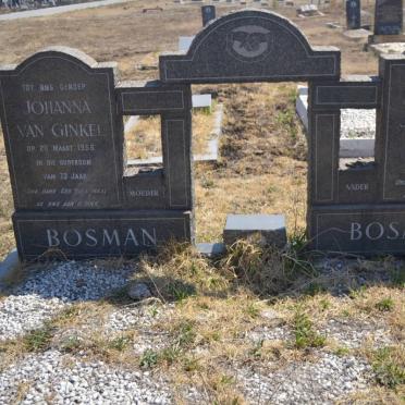 BOSMAN Arnoldus Johannes -1963 &amp; Johanna VAN GINKEL -1956