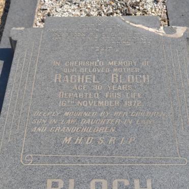 BLOCH Rachel -1972