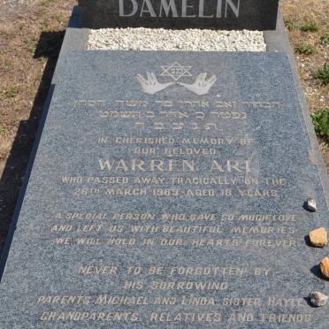 DAMELIN Warren Ari -1989