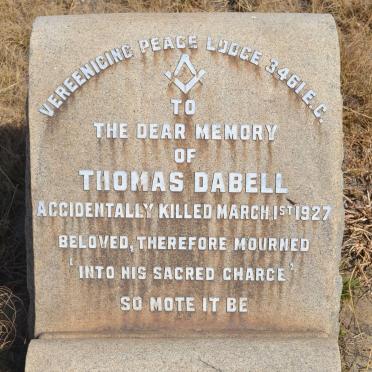 DABELL Thomas -1927