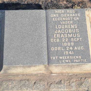 ERASMUS Lourens Jacobus 1889-1941